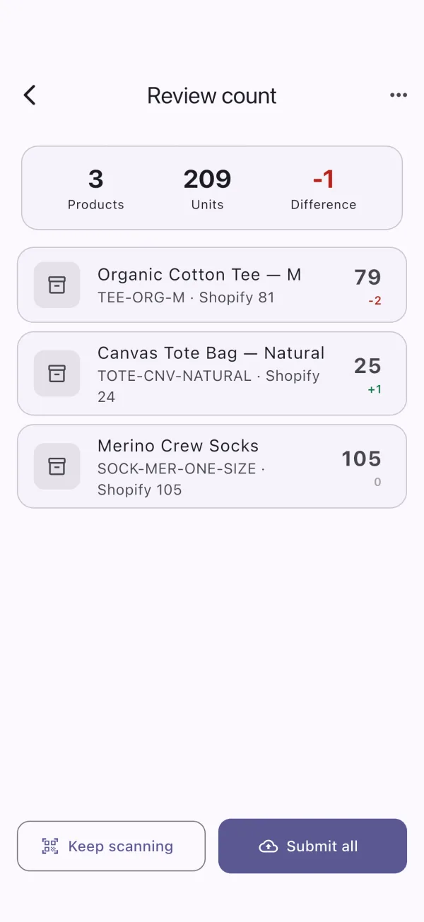 Rack Scanner app - Review before submitting